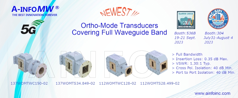 Волноводные ортомодовые преобразователи для частот 2,2–220 ГГц от AINFO